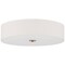 Access Lighting Mid Town, LED Flush Mount, Antique Brushed Brass Finish, Fabric 64064LEDDLP-ABB/WH - alternate 5